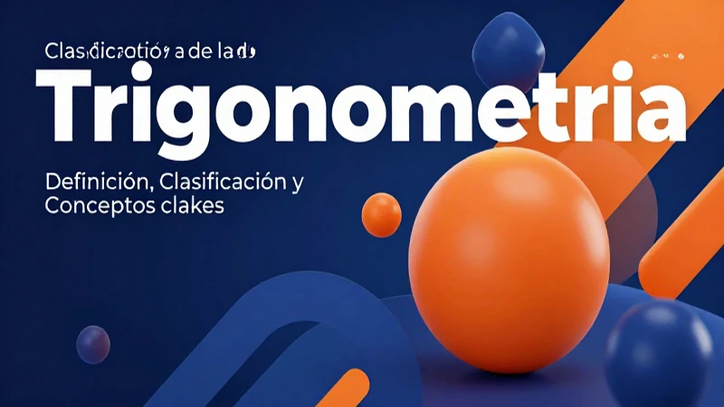 Trigonometría: Definición, clasificación y conceptos claves 3 Trigonometría: Definición, conceptos y diseño educativo