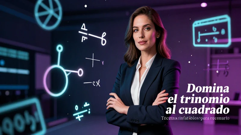 Domina el trinomio al cuadrado: técnicas infalibles para resolverlo 6 Profesora experta en matemáticas, estilo premium