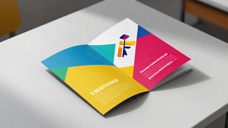 Tríptico visual educativo con diseño profesional y vibrante