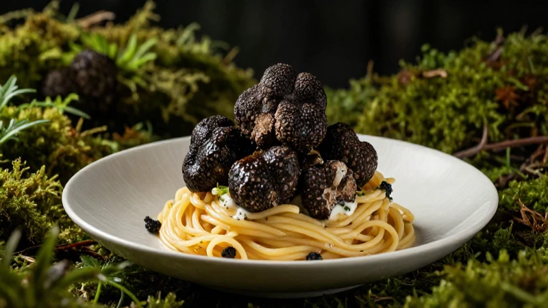 Trufas: definición, propiedades y conceptos sobre hongos 6 Trufas negras gourmet en elegante fotografía