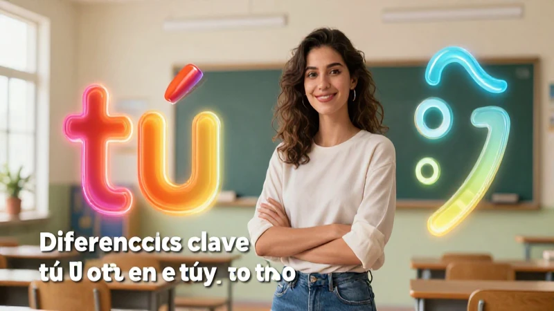 Ilustración profesional sobre la gramática española