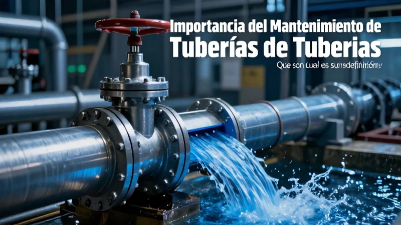 Importancia del mantenimiento de tuberías