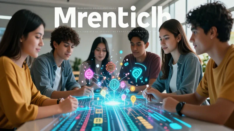 Estudiantes mexicanos colaborando con tecnología avanzada