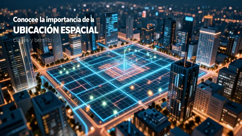 Conoce la importancia de la ubicación espacial: claves y beneficios 3 Ubicación espacial: claves y beneficios urbanos