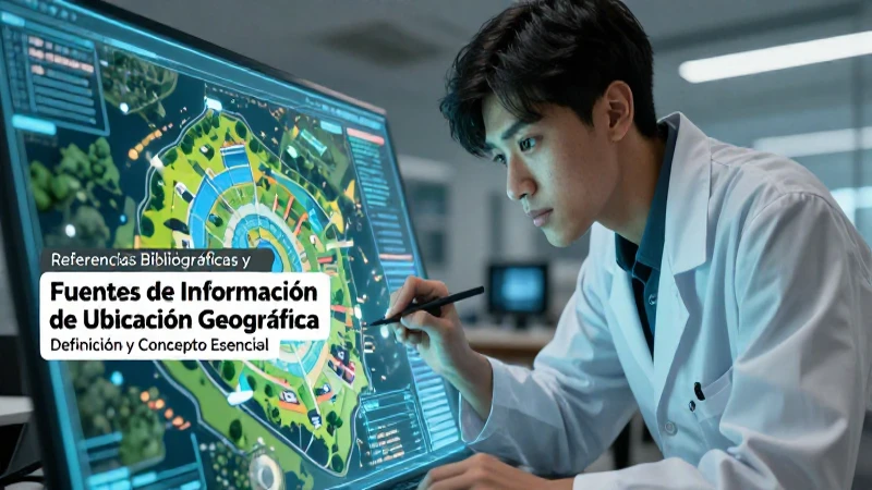 Investigación con mapa holográfico y estética académica