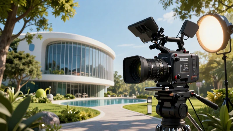 Arquitectura moderna y naturaleza, estilo cinematográfico premium