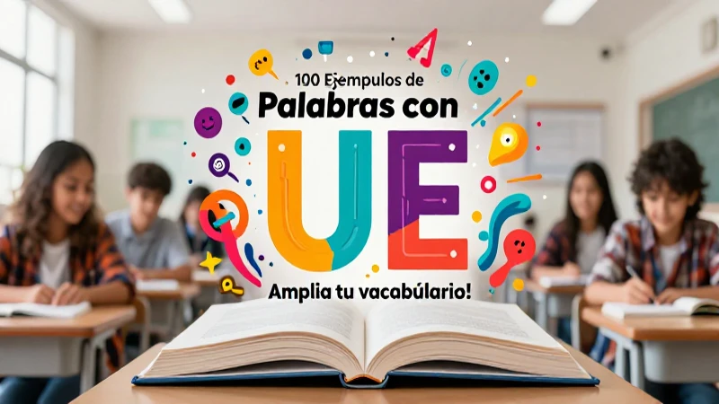 100 Ejemplos de Palabras con UE: ¡Amplía tu vocabulario! 5 Revista de vocabulario con palabras con UE