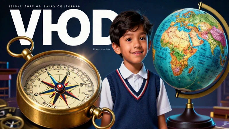 Qué significa ultramar y cuáles son sus conceptos clave 3 Ilustración educativa de estudiante con brújula