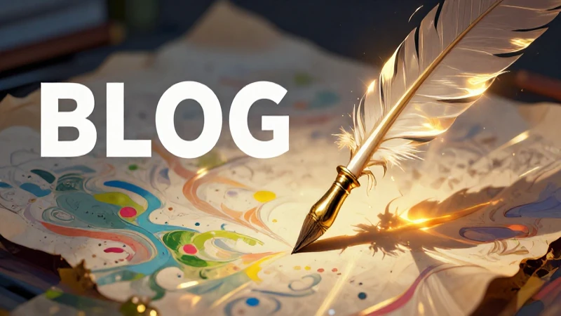 Portada de blog elegante con estructura poética dorada