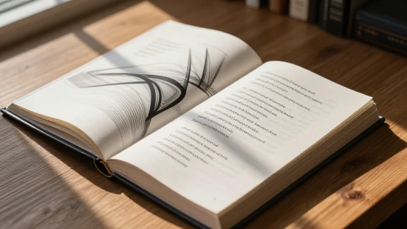 Poema elegante en escritorio con luz vibrante