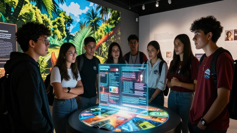 Mexicanos ven exposición holográfica innovadora
