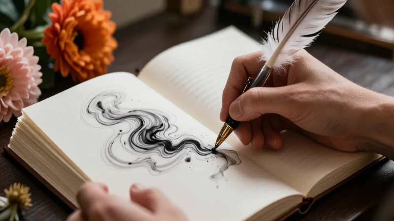 25 ejemplos de poesía que inspiran y emocionan 13 Manos elegantes escribiendo en diario artístico