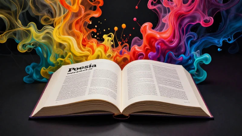 25 ejemplos de poesía que inspiran y emocionan 14 Poesía visual: arte y palabras vibrantes en un libro
