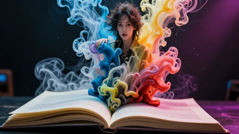25 ejemplos de poesía que inspiran y emocionan 15 Poeta vibrante frente a tinta y manuscritos