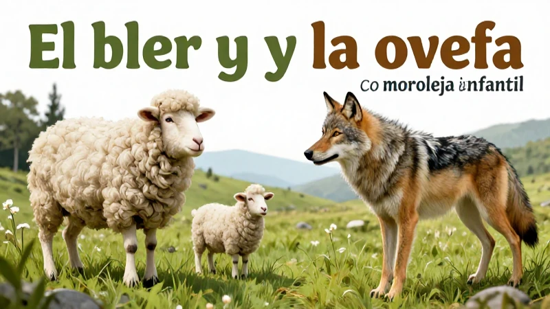Fábulas infantiles: lobo y oveja