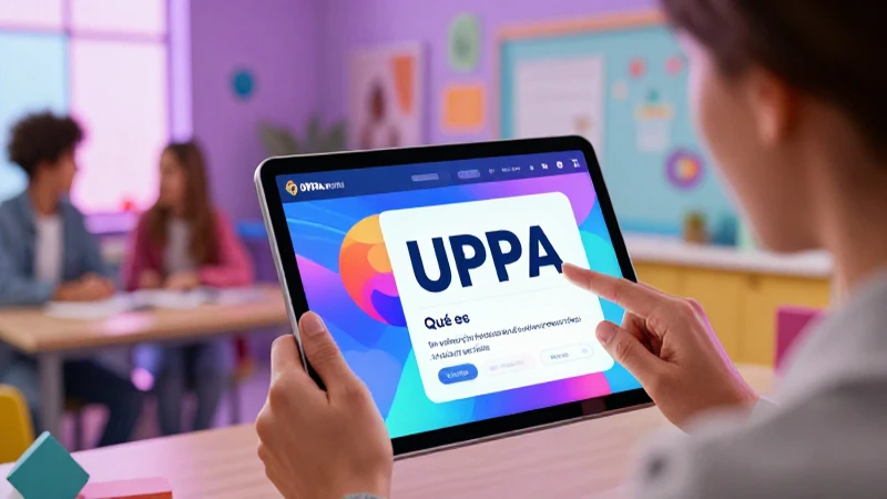 Qué es UPPA, la Aplicación Educativa Inclusiva para Todos 7 Educador usa tablet para la educación inclusiva
