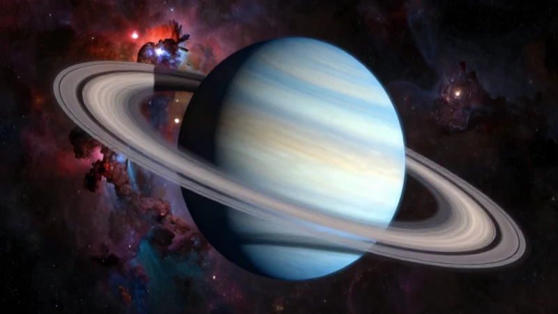 Urano, gigante de hielo con anillos y nebulosa