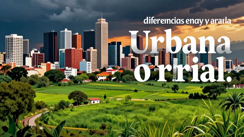 Contraste urbano y rural con estilo educativo
