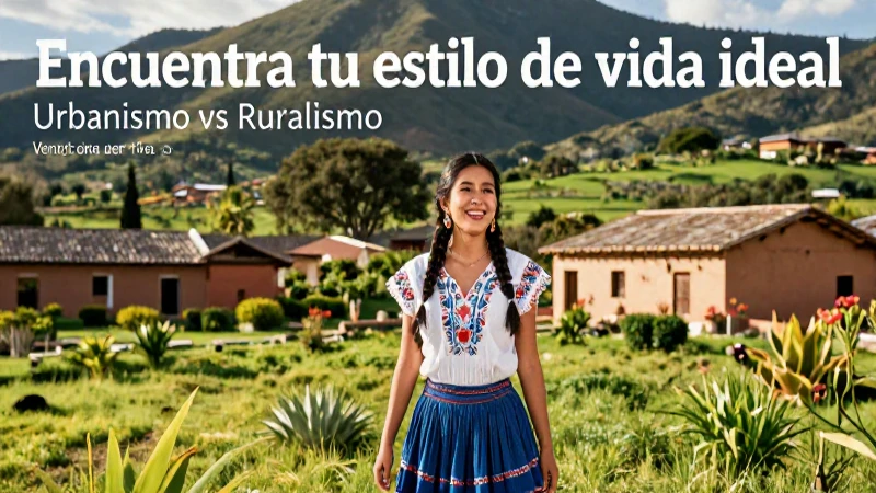 Encuentra tu estilo de vida ideal: urbanismo vs ruralismo 3 Vida rural mexicana, vibrante y deseable