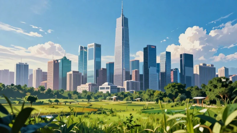 Ciudades futuristas contrastan con naturaleza vibrante