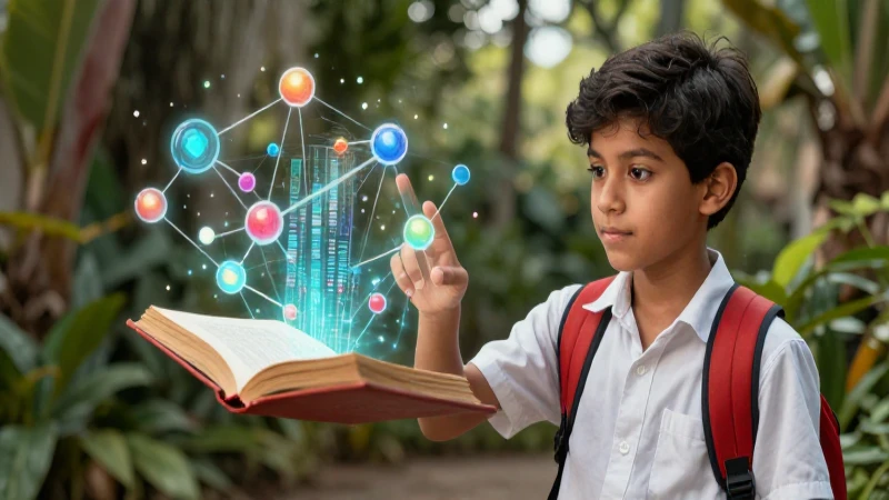 Qué es: Definición y Concepto Esencial que Debes Saber 7 Estudiante interactúa con conocimiento digital dinámico