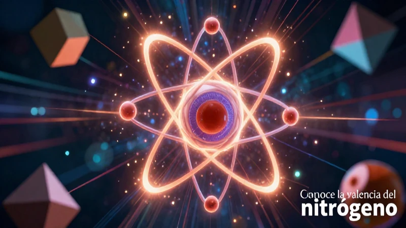 Ilustración vibrante de la valencia nitrogenada