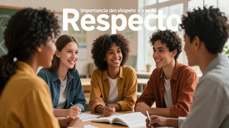 Ilustración de respeto entre jóvenes diversos