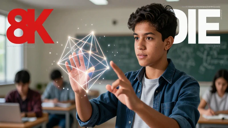 Joven mexicano aprende conceptos matemáticos con brillo