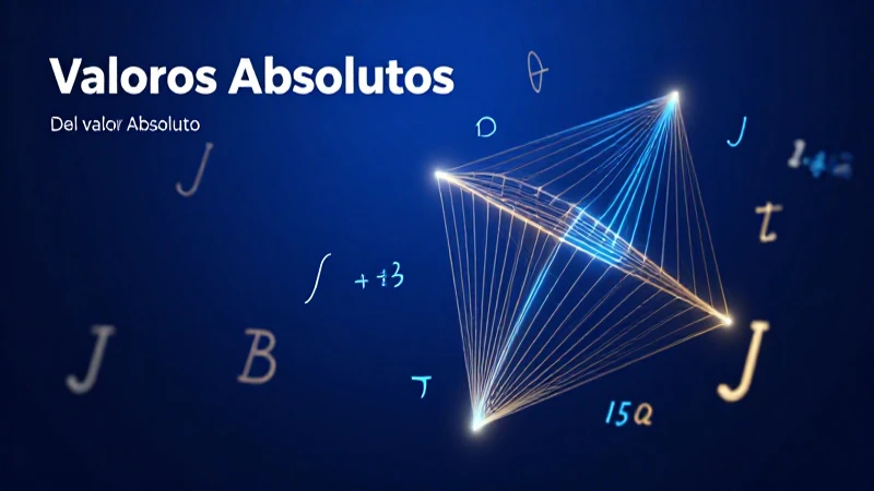 Visualización conceptual del valor absoluto