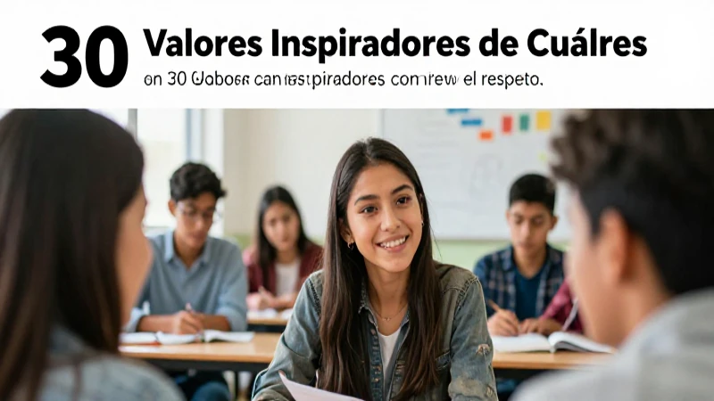 Valores inspiradores con estudiantes mexicanos