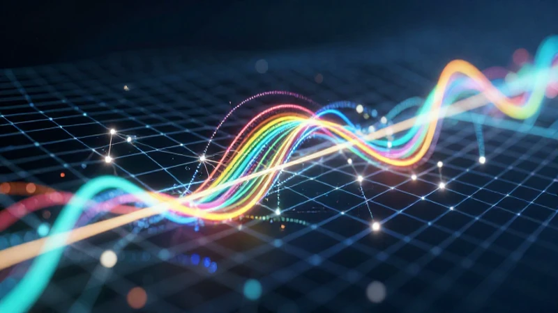 Red de datos abstractos, energía dinámica, estilo profesional