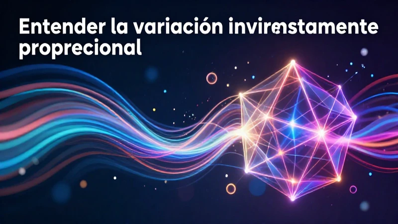 Entender la variación inversamente proporcional: guía completa 3 Entender la variación inversa con arte