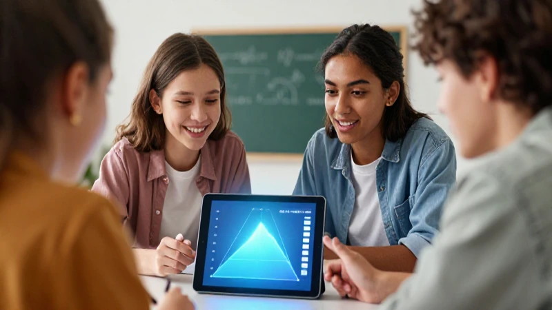 Estudiante diverso busca conocimiento digital claro