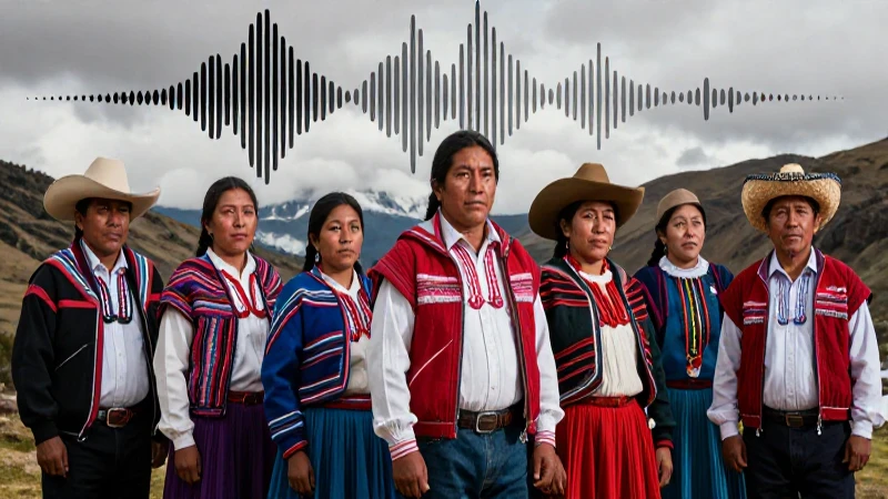 Diversidad cultural andina vibrante