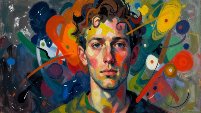 Kandinsky: retrato abstracto y vibrante