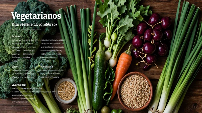 Dieta vegetariana: guía visual de equilibrio