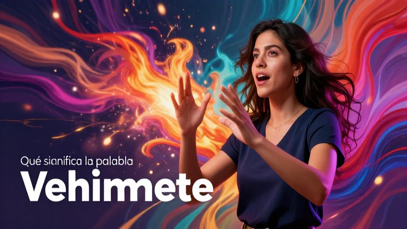 Qué significa la palabra vehemente en el lenguaje cotidiano 4 Educadora mexicana apasionada ilustrando el término vehemente