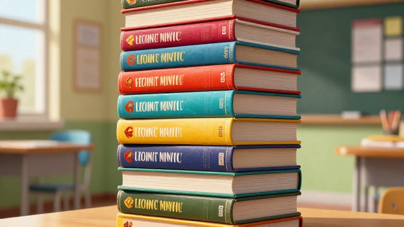 Libros coloridos y detallados en un entorno moderno