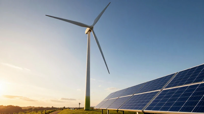 Beneficios de la energía renovable para un futuro sostenible 3 Elegante energía renovable en vibrante atardecer