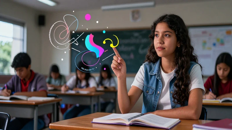 Estudiante mexicano, aprendizaje moderno y vibrante