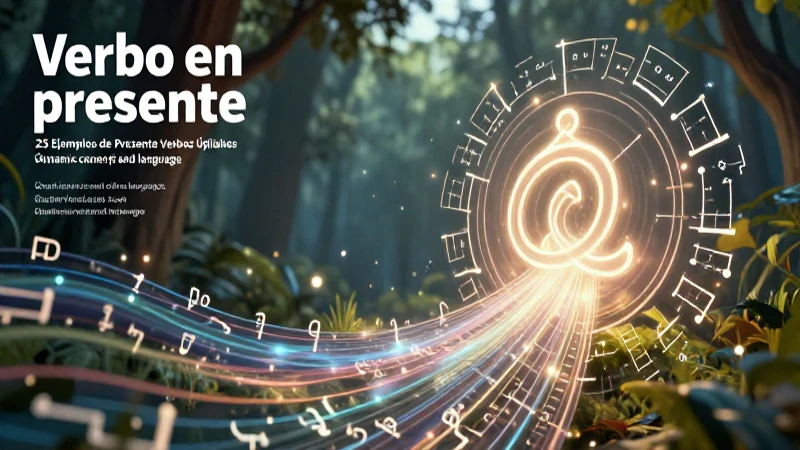 Verbos presentes: tiempo, luz y aprendizaje