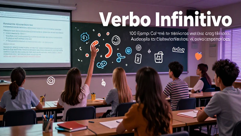 Verbo Infinitivo Ejemplo: 100 Ejemplos Claros y Prácticos 5 Cien ejemplos de verbos infinitivos claros