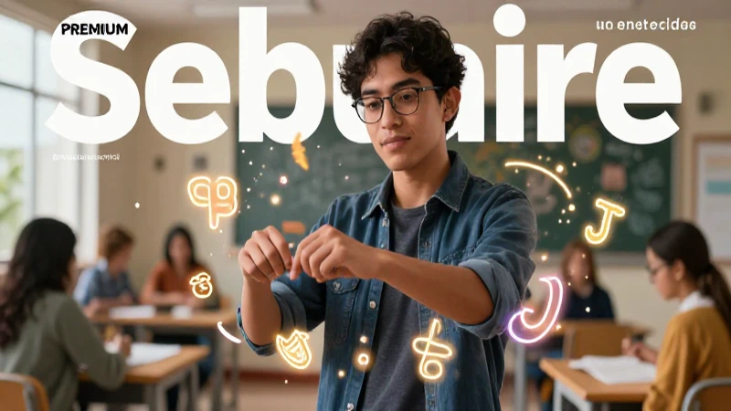 Académico mexicano con símbolos vibrantes de conocimiento