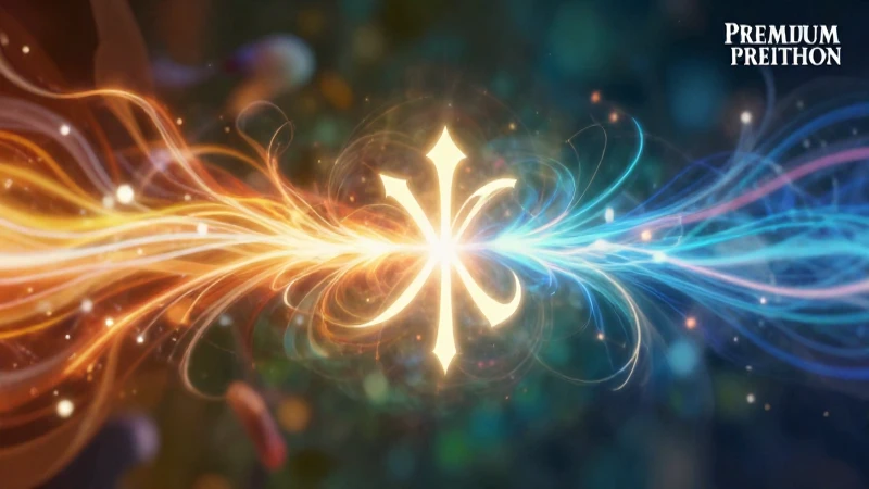 Concepto abstracto dinámico con trazas energéticas brillantes