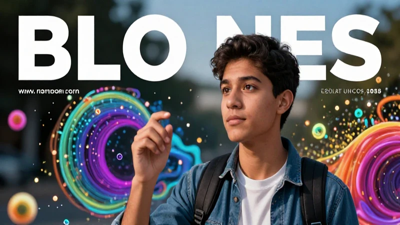 Verboides: definición, tipos y ejemplos explicados 5 Estudiante mexicano interactúa con partículas lingüísticas brillantes