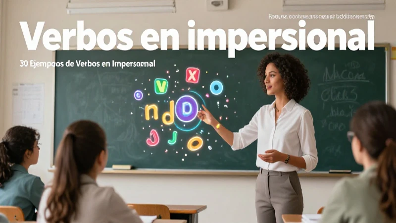 Recurso educativo visual de verbos impersonales