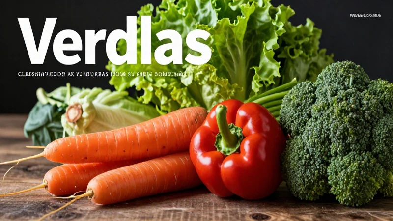 Verduras: Qué son, propiedades y diferencia con hortalizas 5 Guía educativa sobre la clasificación de vegetales