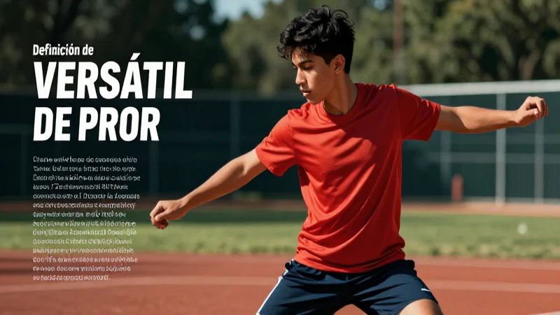 Versátil en el Deporte: Definición y Concepto Clave 7 Desarrollar la versatilidad atlética es clave