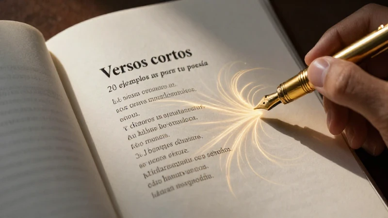 Versos cortos: 20 ejemplos inspiradores para tu poesía 3 La brevedad es inspiración poética y poderosa