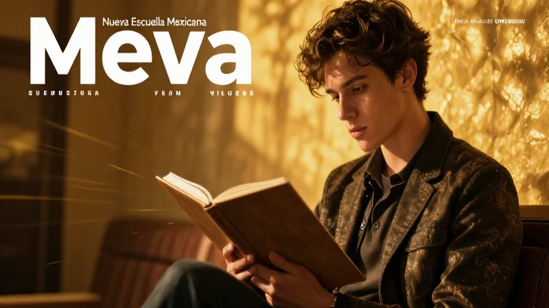Joven pensador en portada dorada